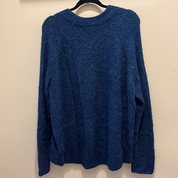 H&M Basic Blue Sweater, XL - Picture 3 of 5